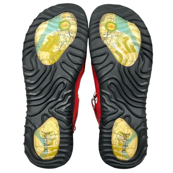 Jambu Creek Red Walking Comfort Laser-Cut Outdoor Mary Jane Shoes Size 9 - Picture 12 of 14